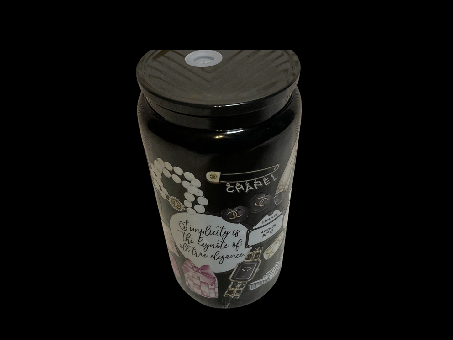 Fashionista glass tumbler