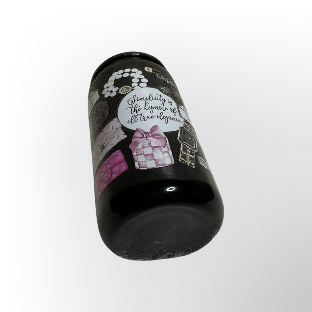Fashionista glass tumbler