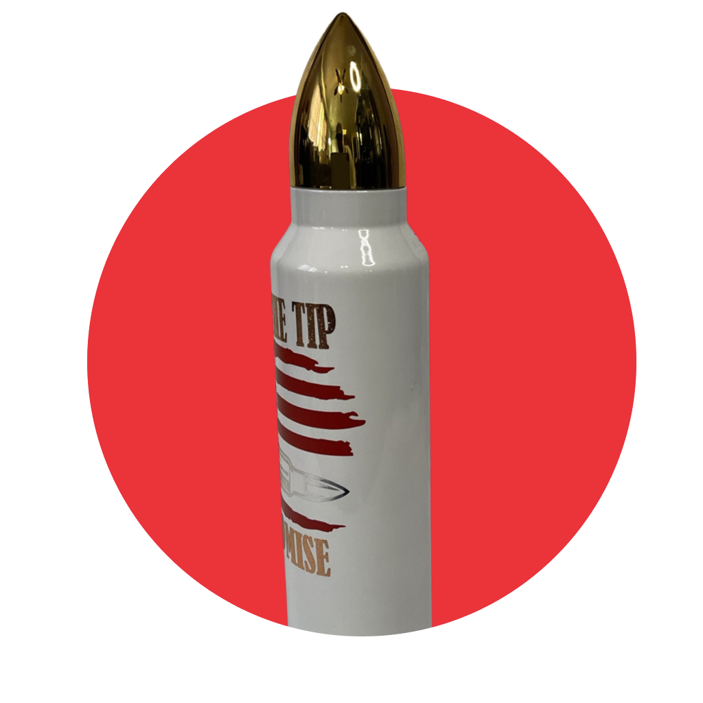 Patriotic Just The Tip Bullet tumbler