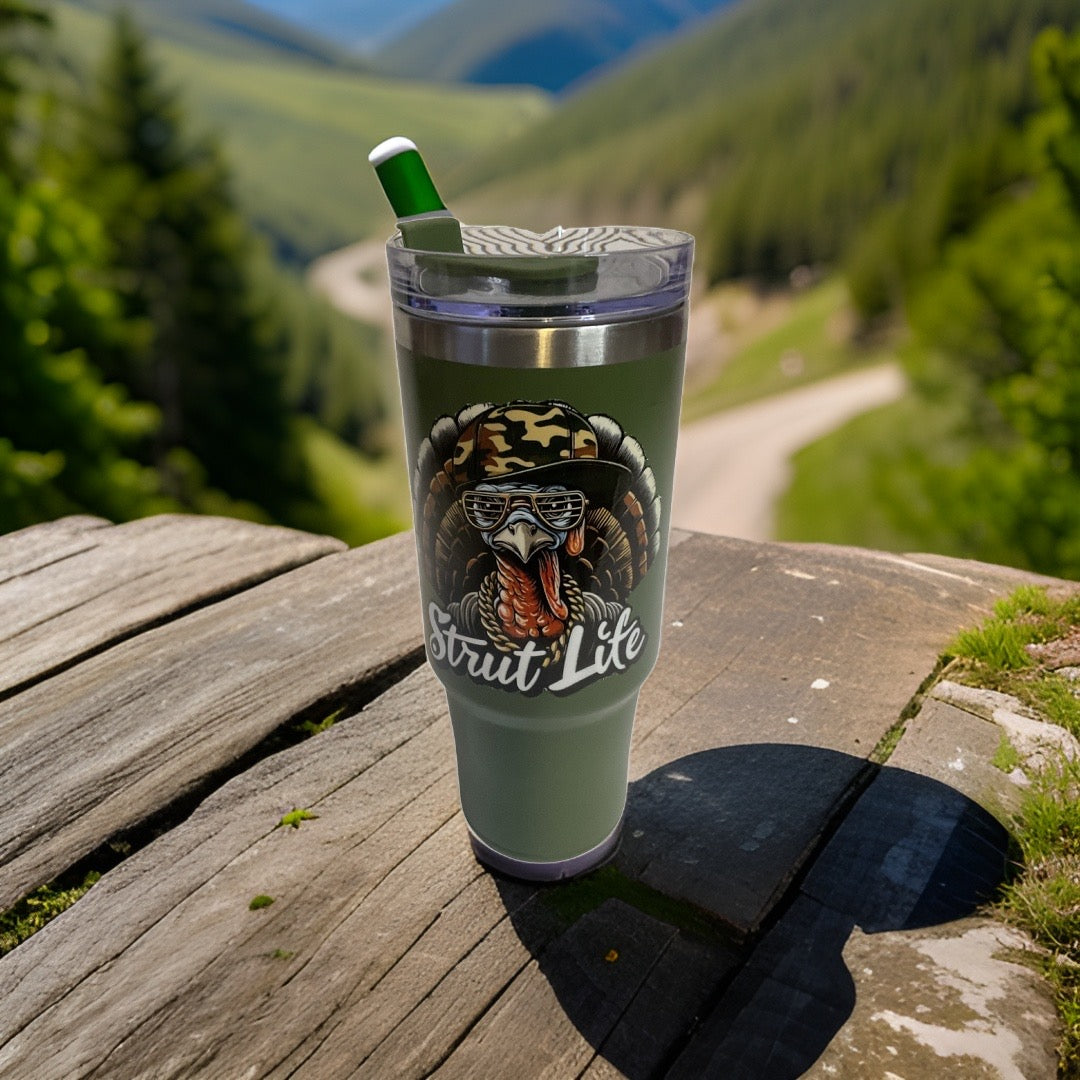 Strut Life 30 oz Bluetooth speaker tumbler