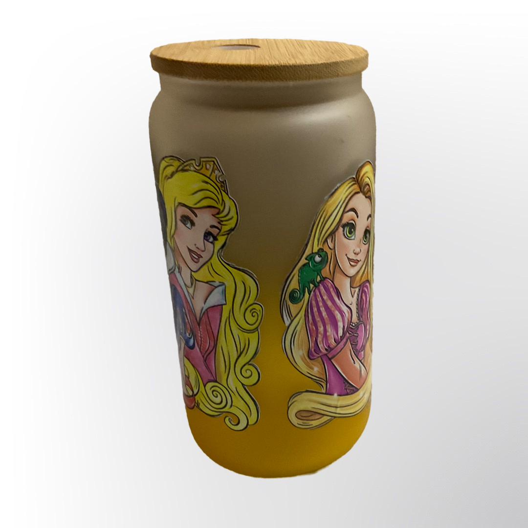 Sunshine Princess glass tumbler