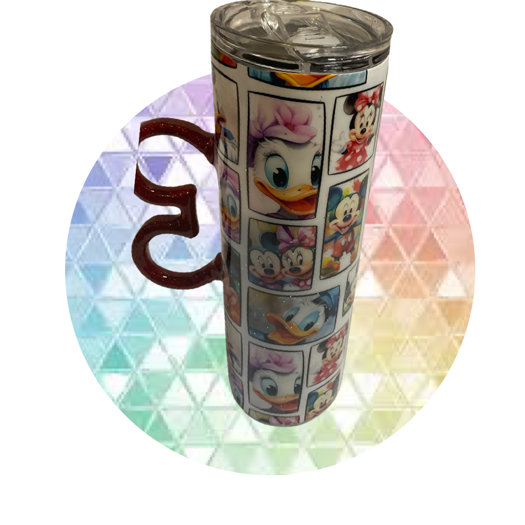 Character collage tumbler