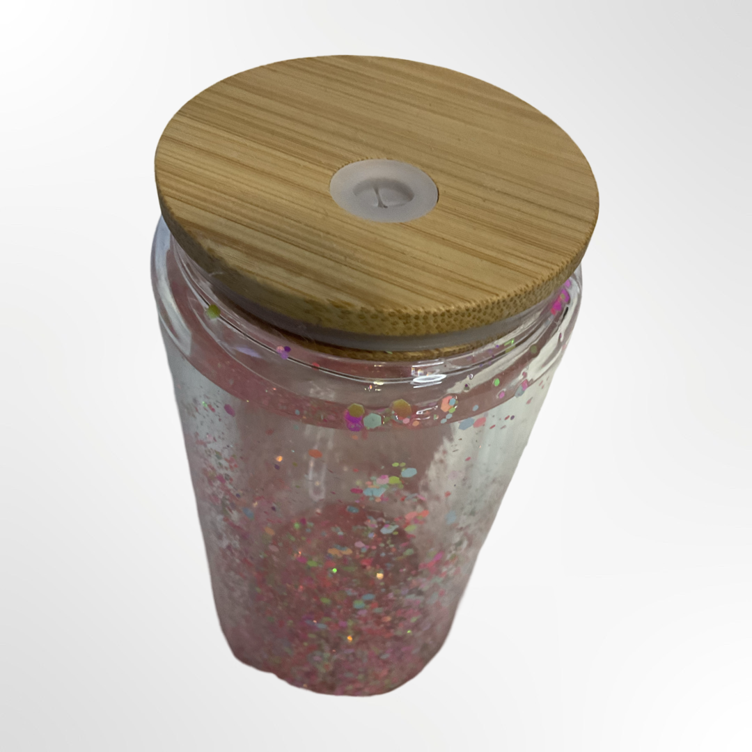 Coffee Loving Blue Alien snowglobe tumbler