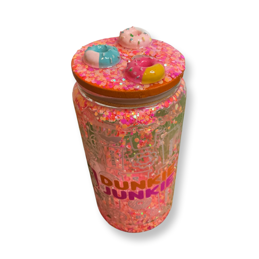 Dunkie Junkie Snowglobe tumbler
