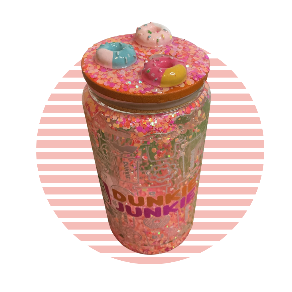 Dunkie Junkie Snowglobe tumbler
