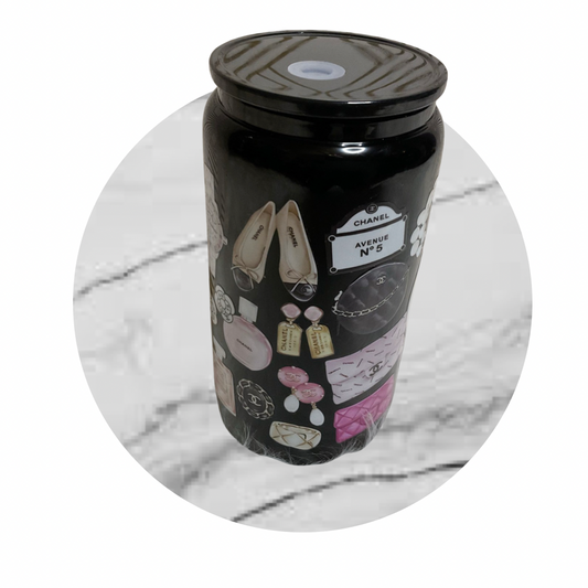 Fashionista glass tumbler