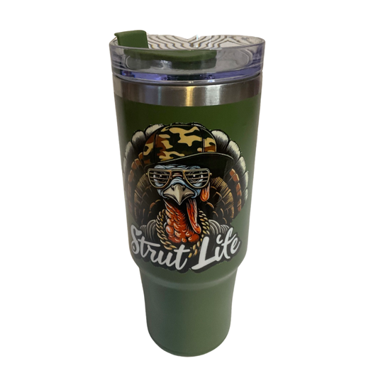Strut Life 30 oz Bluetooth speaker tumbler