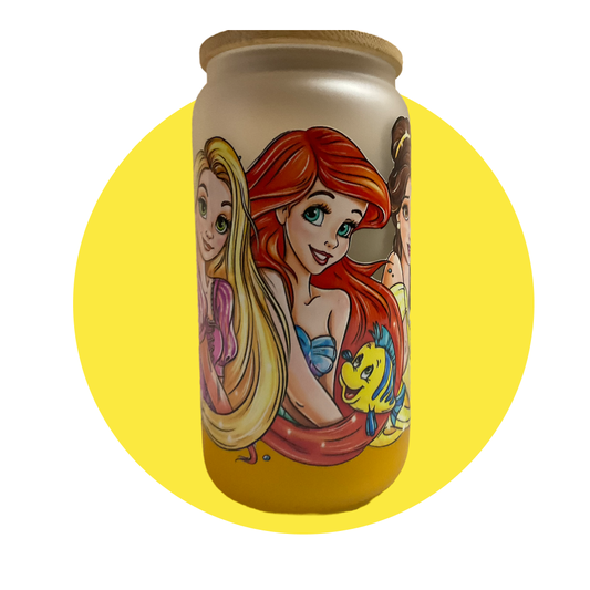 Sunshine Princess glass tumbler