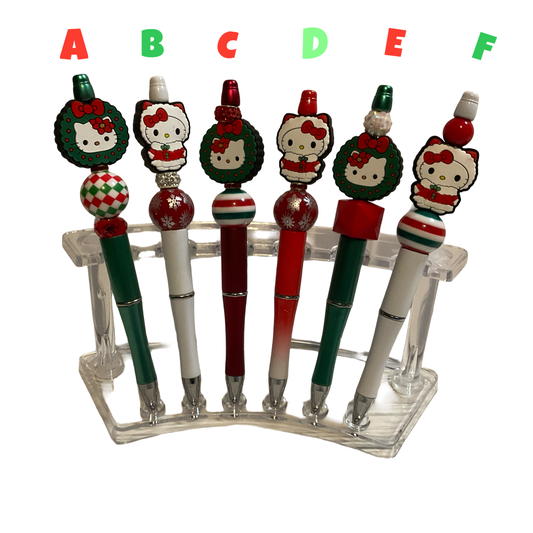 Kitty’s Christmas pen collection