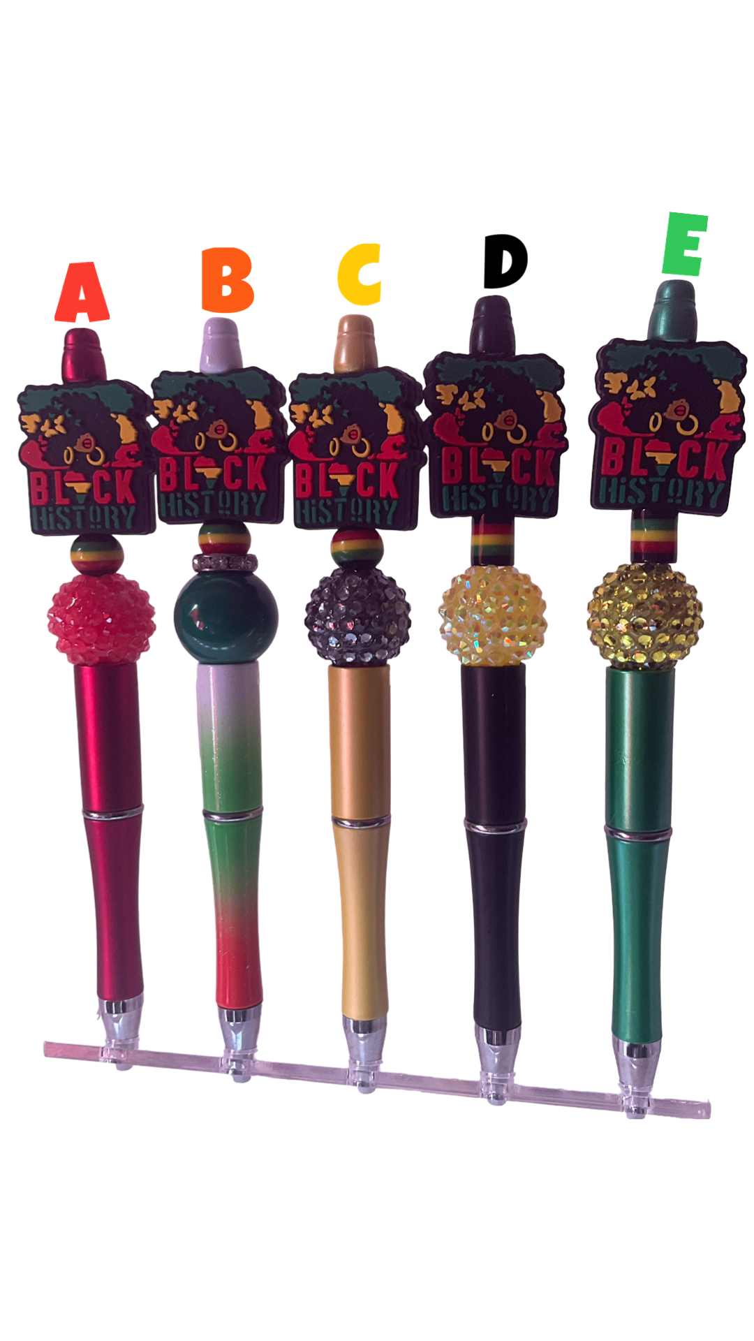 Black History girl pen